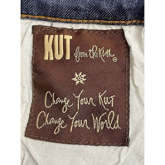 Kut From The Kloth  Asher Ankle Straight Leg Women’s Blue Jean's Mid-Rise Size 8 - Picture 6 of 16